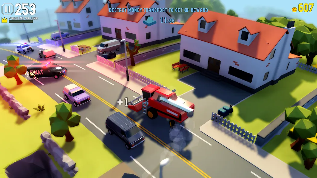Reckless Getaway 2: Car Chase (Реклесс Гетавей 2) [МОД Бесконечные монеты] APK Android Screenshot 2
