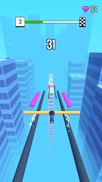 Roof Rails (Руф Рейлс) [МОД Меню] APK Android Screenshot 2