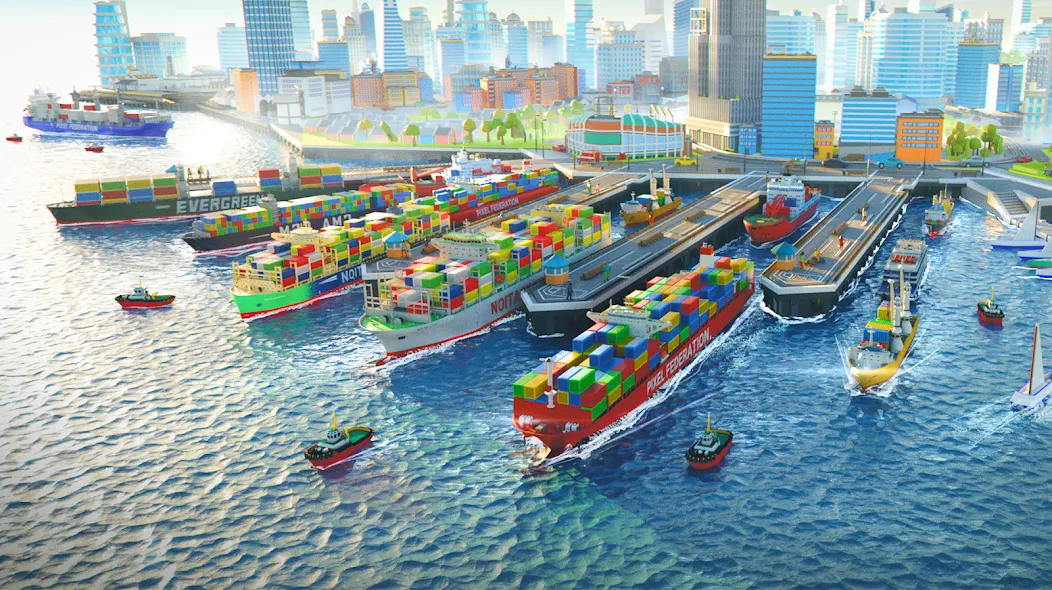 Port City: Ship Tycoon (Порт Сити) [МОД Меню] APK Android Screenshot 2