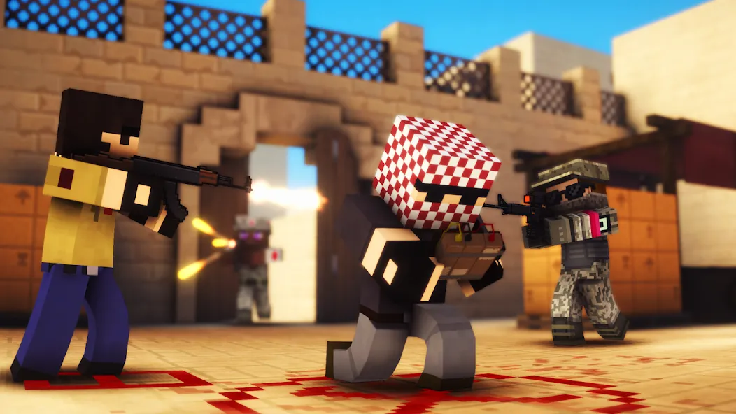 Pixel Strike 3D - FPS Gun Game (Пиксель Страйк 3Д) [МОД Mega Pack] APK Android Screenshot 1