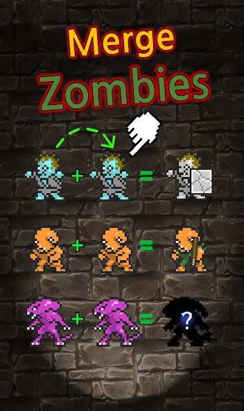 Grow Zombie VIP : Merge Zombie [МОД Бесконечные монеты] APK Android Screenshot 1
