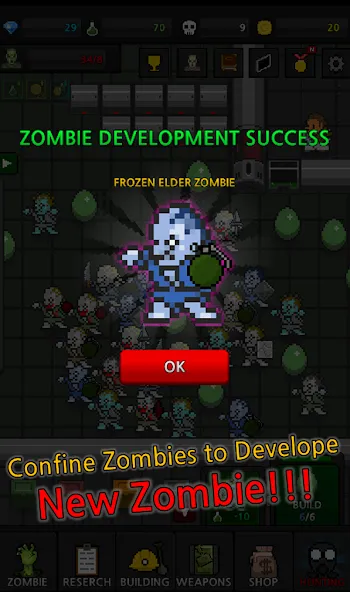 Grow Zombie VIP : Merge Zombie [МОД Бесконечные монеты] APK Android Screenshot 4