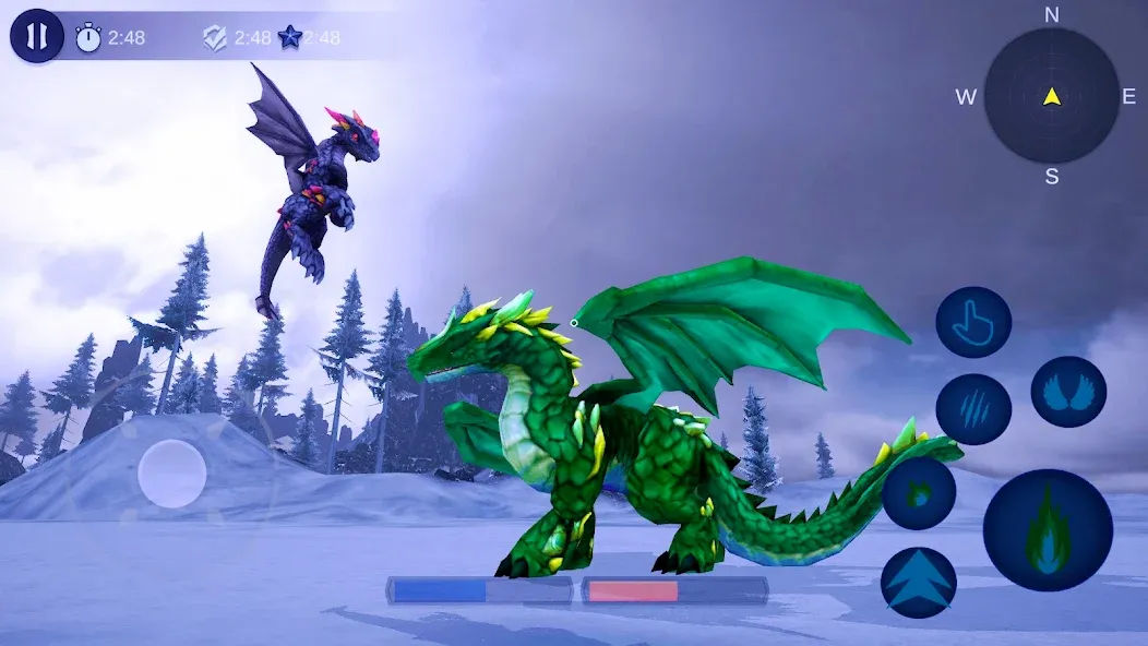 Magical Dragon Flight Games 3D [МОД Unlocked] APK Android Screenshot 2