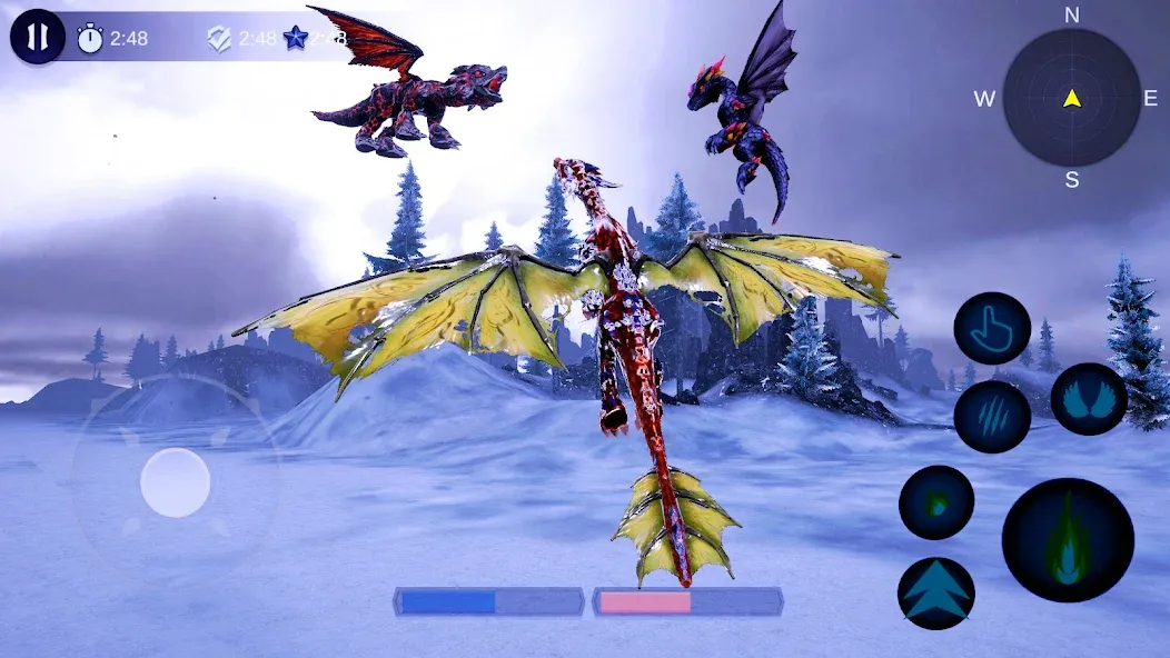 Magical Dragon Flight Games 3D [МОД Unlocked] APK Android Screenshot 3