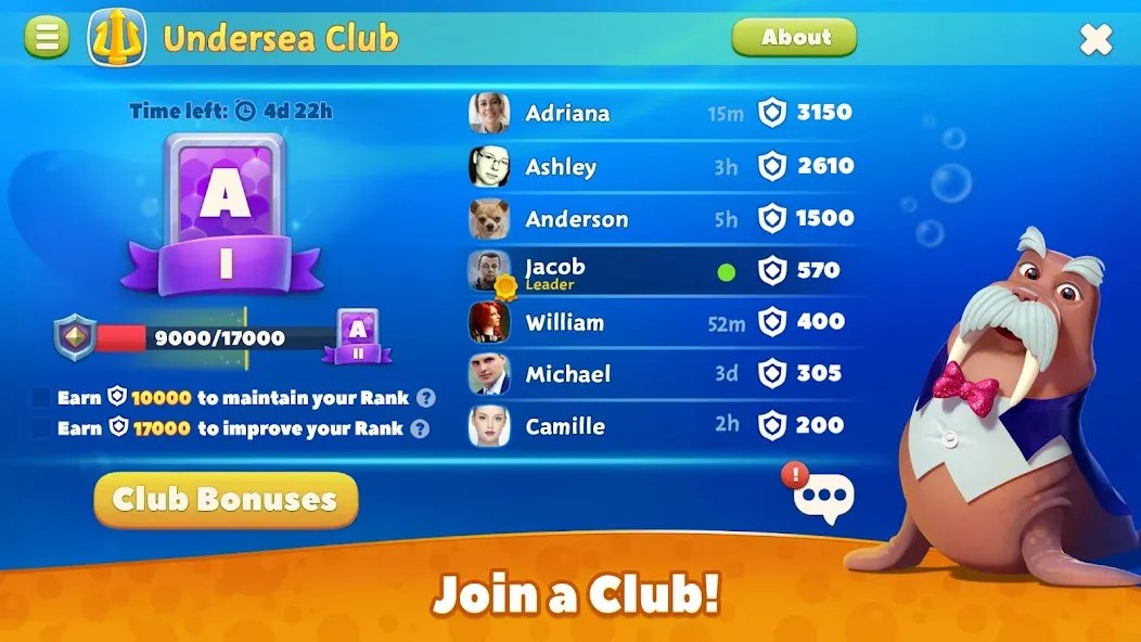 Undersea Solitaire Tripeaks (Андерси Солитэр Трипикс) [МОД Меню] APK Android Screenshot 5