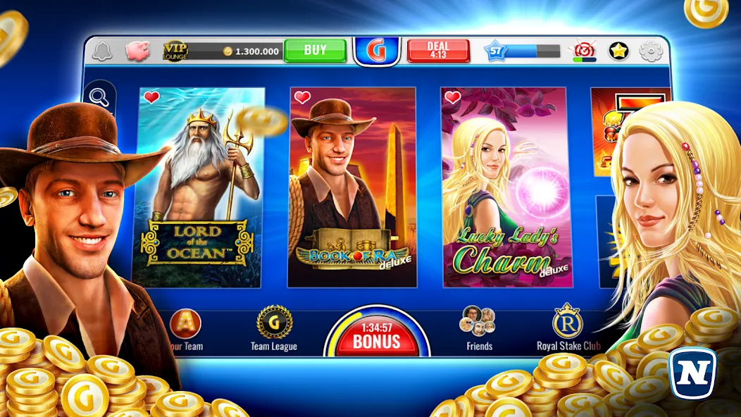 Gaminator Online Casino Slots [МОД Mega Pack] APK Android Screenshot 1