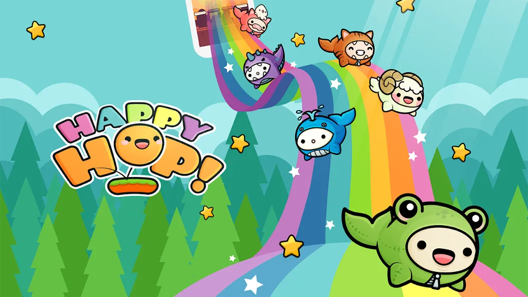 Happy Hop: Kawaii Jump (Хэппи Хоп) [МОД Меню] APK Android Screenshot 1