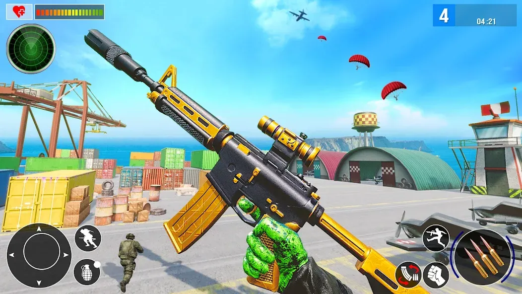 Real Commando Secret Mission (Реальная команда секретной миссии) [МОД Бесконечные монеты] APK Android Screenshot 2