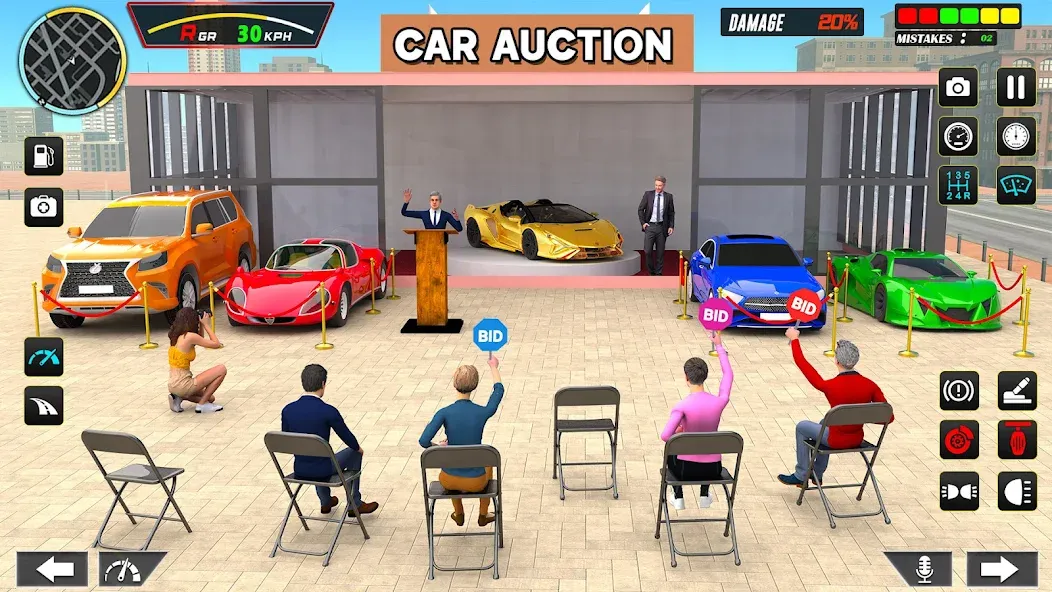Car Dealership Car Saler (Драйвинг Скул Сити Кар Геймс) [МОД Все открыто] APK Android Screenshot 2