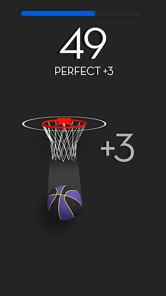 Dunk Stroke-3D Basketball (Дунк Строк) [МОД Много денег] APK Android Screenshot 2