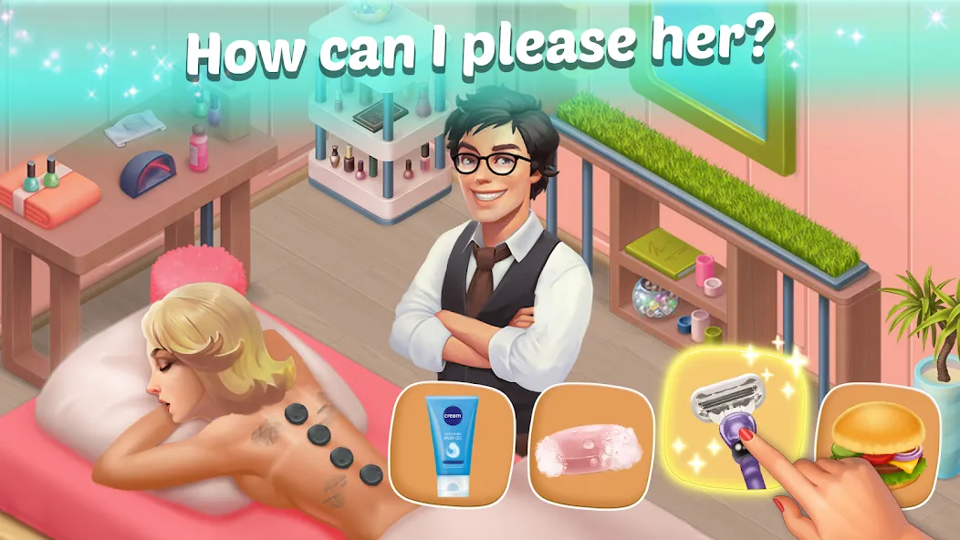 Family Hotel: love & match-3 (Фэмели Отель) [МОД Unlocked] APK Android Screenshot 1