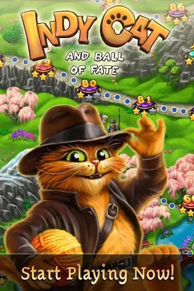 Indy Cat: Match 3 Adventure [МОД Много денег] APK Android Screenshot 5