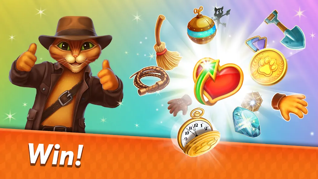 Indy Cat 2: Match 3 game [МОД Mega Pack] APK Android Screenshot 4