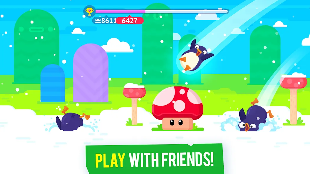 Bouncemasters: Penguin Games (Баунсмастерс) [МОД Все открыто] APK Android Screenshot 3