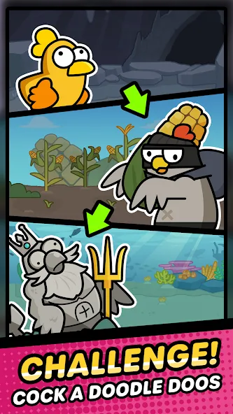 Duck vs Chicken : Idle Defense (Дак против Чикен) [МОД Premium] APK Android Screenshot 5
