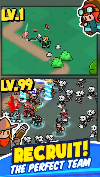 Rumble Heroes - Adventure RPG (Рамбл Хироес) [МОД Unlocked] APK Android Screenshot 4