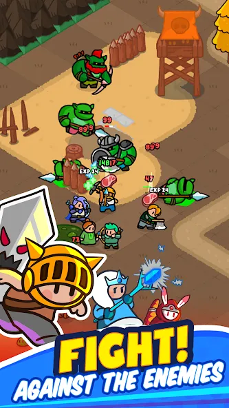 Rumble Heroes - Adventure RPG (Рамбл Хироес) [МОД Unlocked] APK Android Screenshot 5