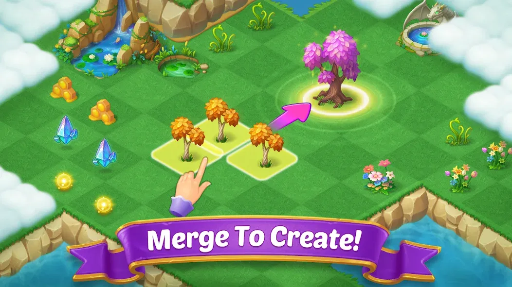 Merge Castle: Match 3 Puzzle (Мердж Кастл) [МОД Unlocked] APK Android Screenshot 1
