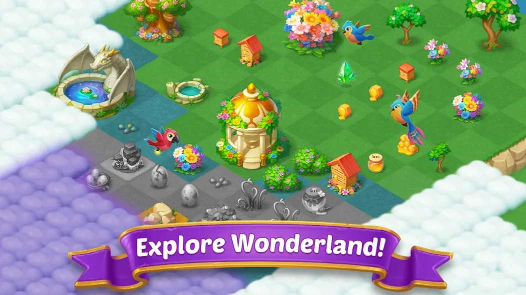 Merge Castle: Match 3 Puzzle (Мердж Кастл) [МОД Unlocked] APK Android Screenshot 2