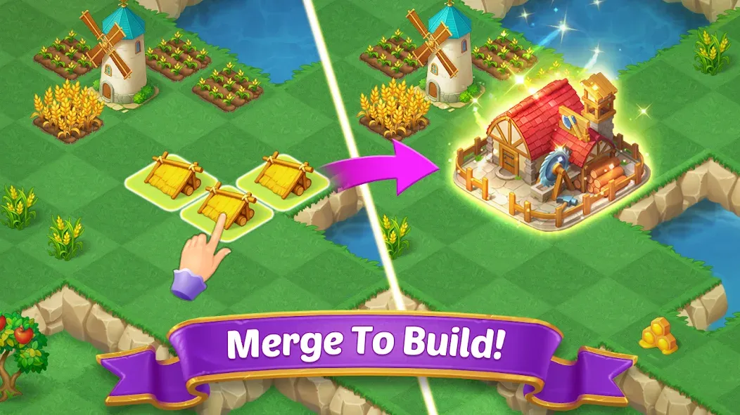 Merge Castle: Match 3 Puzzle (Мердж Кастл) [МОД Unlocked] APK Android Screenshot 3