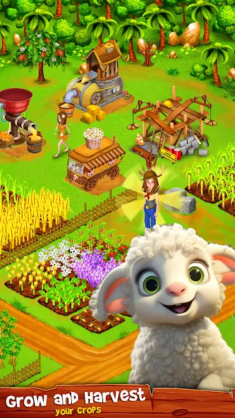 Country Valley Farming Game (Парадайз Хей Фарм Айленд) [МОД Premium] APK Android Screenshot 1