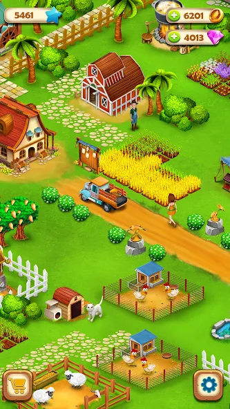 Country Valley Farming Game (Парадайз Хей Фарм Айленд) [МОД Premium] APK Android Screenshot 3