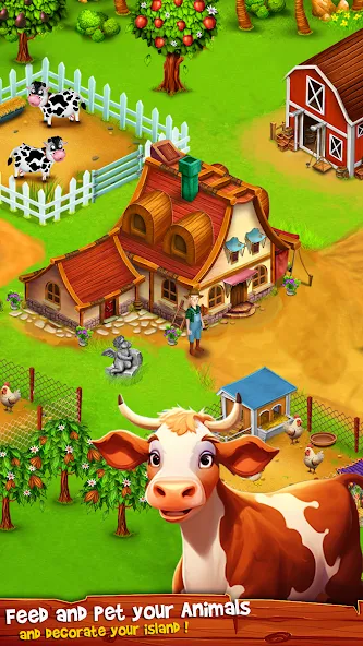 Country Valley Farming Game (Парадайз Хей Фарм Айленд) [МОД Premium] APK Android Screenshot 4