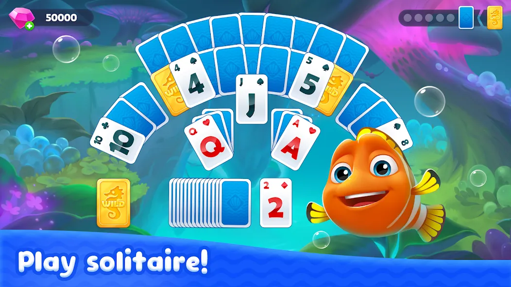 Fishdom Solitaire (Фишдом Солитер) [МОД Все открыто] APK Android Screenshot 2