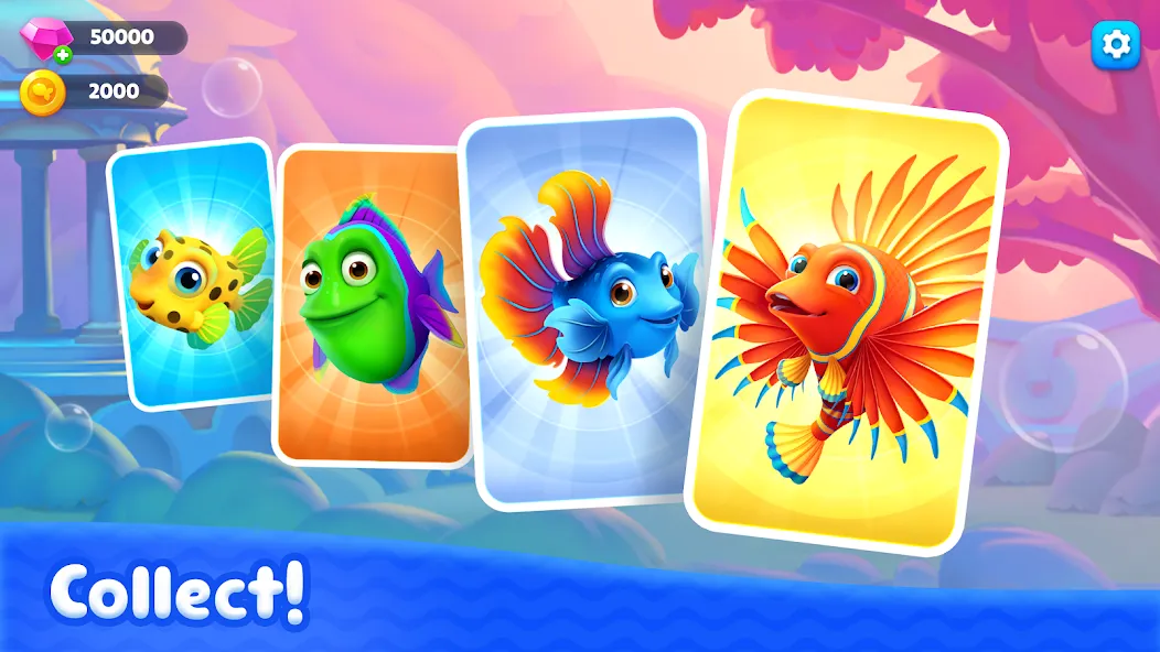 Fishdom Solitaire (Фишдом Солитер) [МОД Все открыто] APK Android Screenshot 4