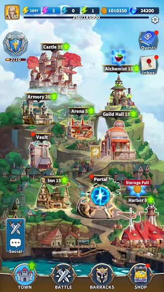 Friends & Dragons - Puzzle RPG [МОД Меню] APK Android Screenshot 3