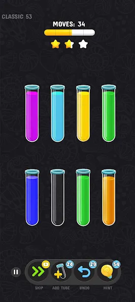 Color Water Sort Puzzle Games (Цветные игры сортировки воды) [МОД Много денег] APK Android Screenshot 2