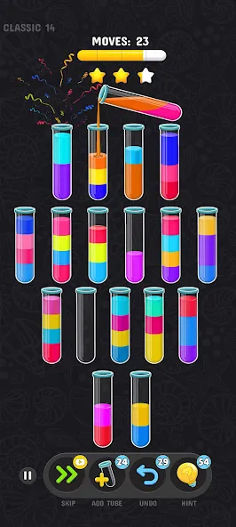 Color Water Sort Puzzle Games (Цветные игры сортировки воды) [МОД Много денег] APK Android Screenshot 4