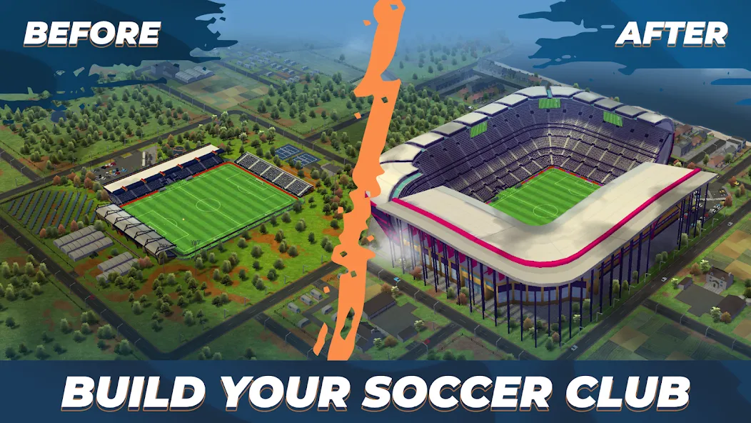 Soccer - Matchday Manager 24 (Матчдей Футбольный Менеджер 2023) [МОД Unlocked] APK Android Screenshot 3