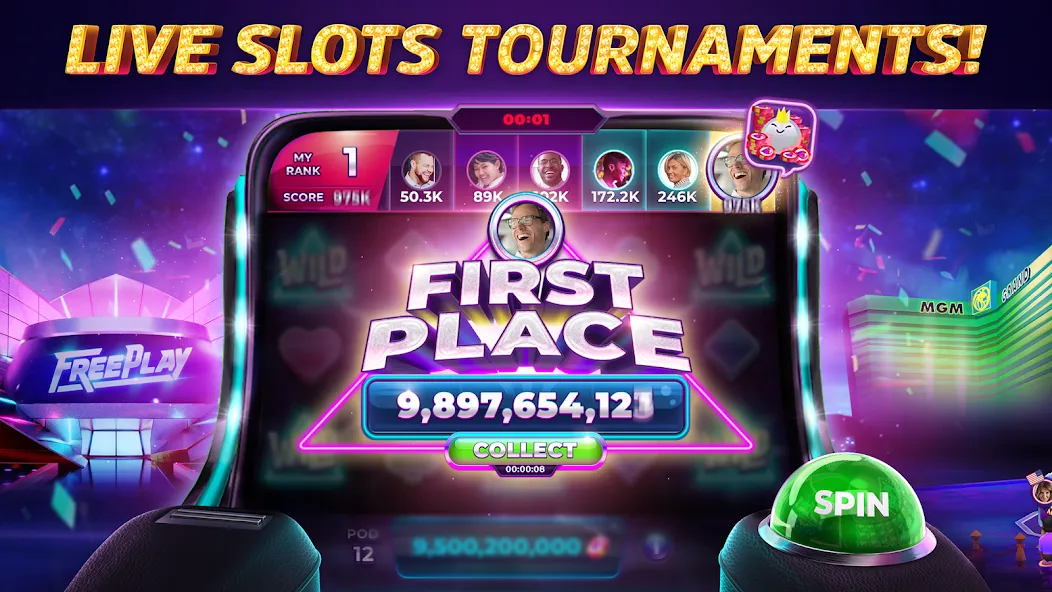 POP! Slots™ Vegas Casino Games [МОД Mega Pack] APK Android Screenshot 3