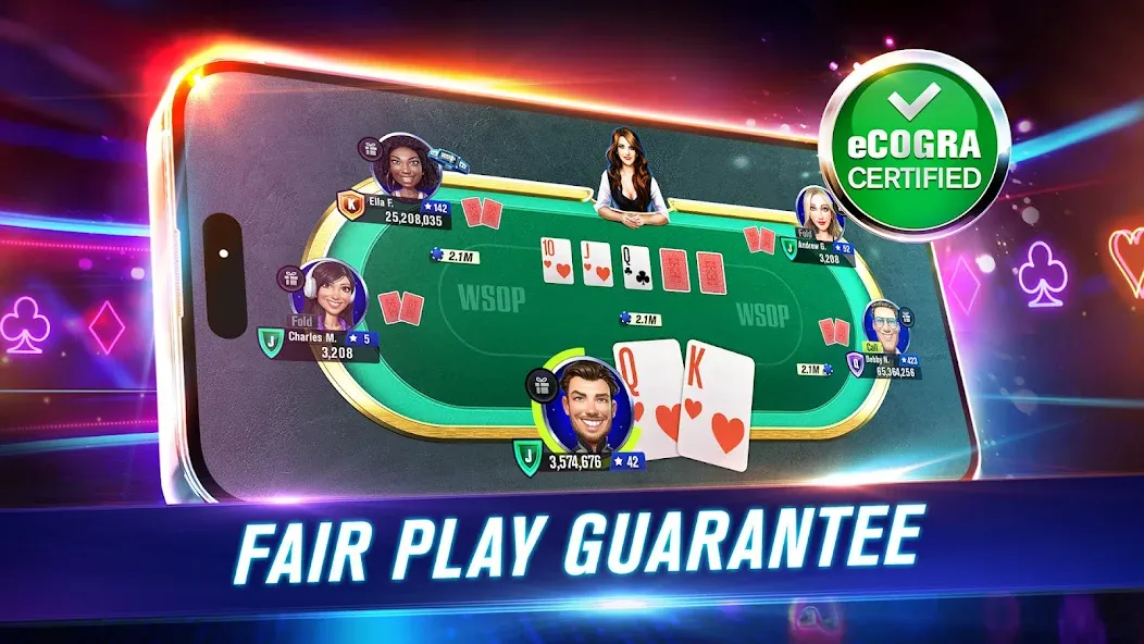 WSOP Poker: Texas Holdem Game (ВСОП Покер) [МОД Mega Pack] APK Android Screenshot 3