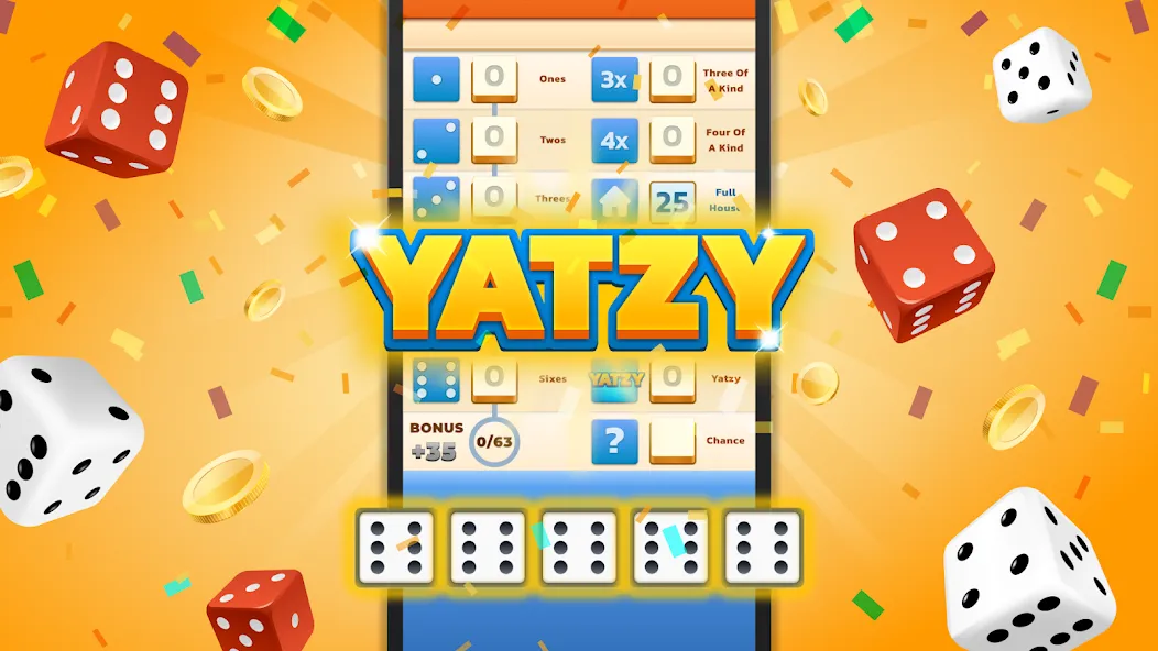 Yatzy - Fun Classic Dice Game (Ятзи) [МОД Меню] APK Android Screenshot 1