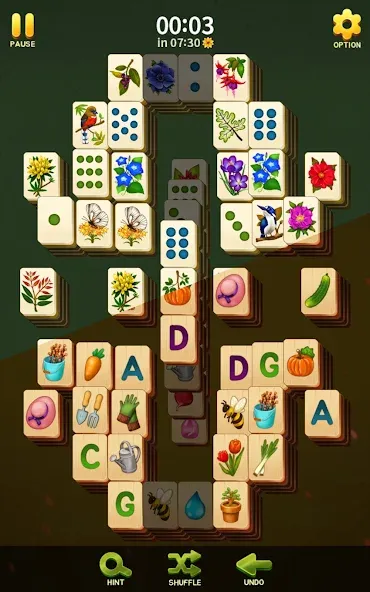 Mahjong Blossom Solitaire [МОД Меню] APK Android Screenshot 2