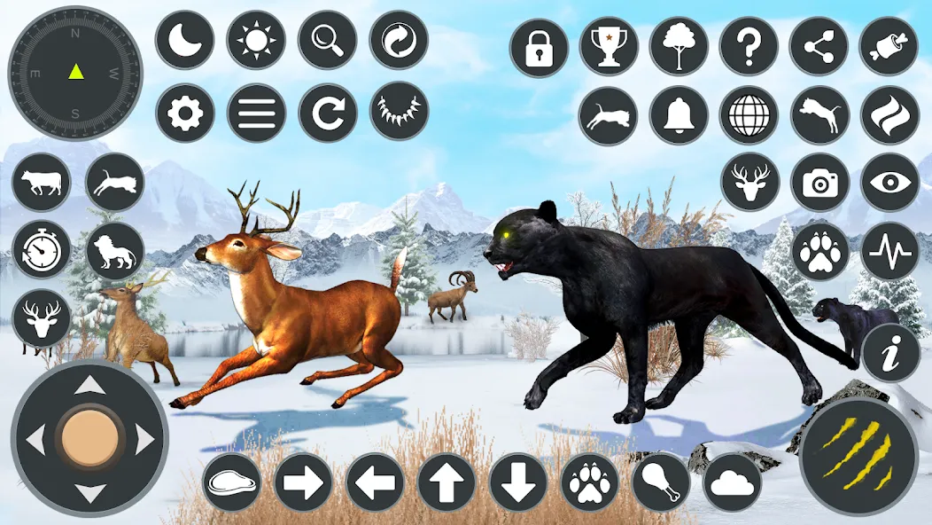 Wild Black Panther Games [МОД Все открыто] APK Android Screenshot 1