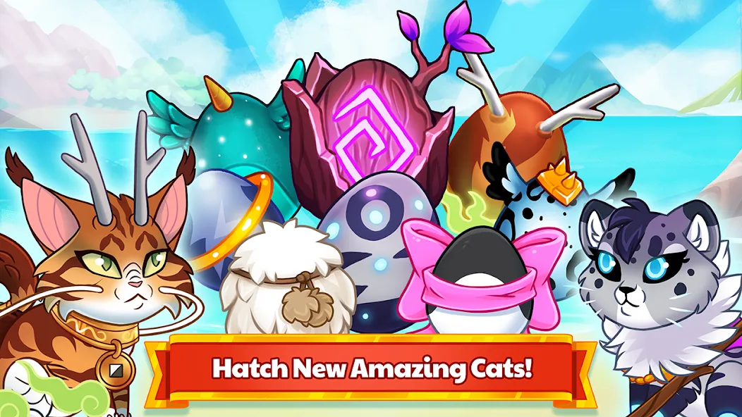 Castle Cats - Idle Hero RPG (Кэстл Кэтс) [МОД Unlocked] APK Android Screenshot 2