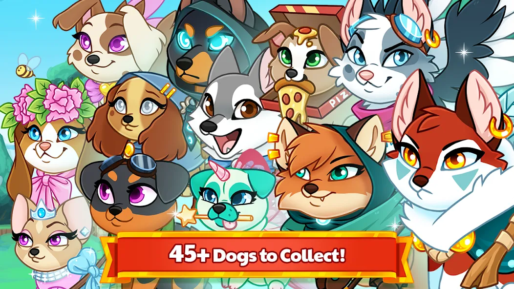 Dungeon Dogs - Idle RPG [МОД Бесконечные монеты] APK Android Screenshot 3