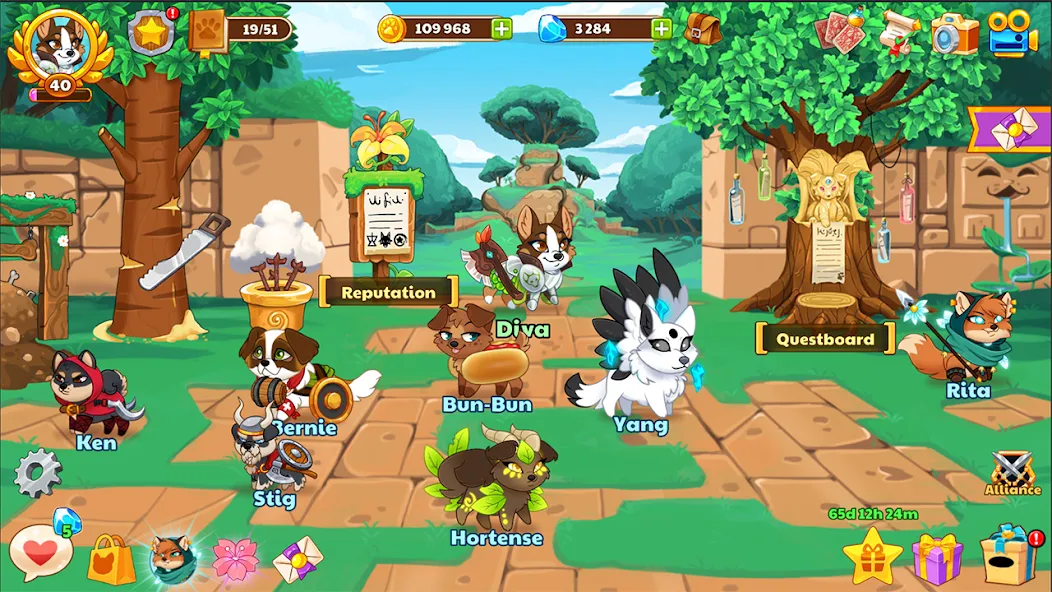 Dungeon Dogs - Idle RPG [МОД Бесконечные монеты] APK Android Screenshot 5