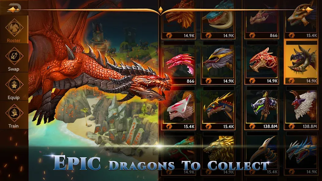 War Dragons (Вар Драгонс) [МОД Все открыто] APK Android Screenshot 4