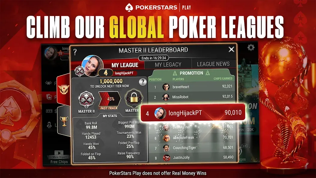 PokerStars Play: Texas Hold'em (ПокерСтарс Плей) [МОД Все открыто] APK Android Screenshot 2