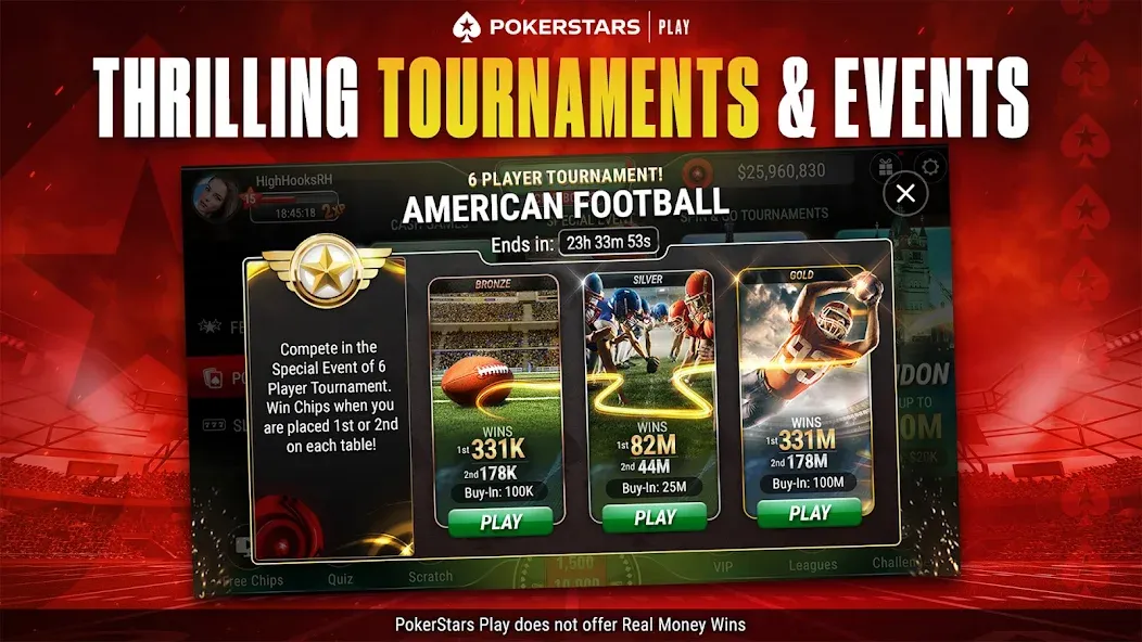 PokerStars Play: Texas Hold'em (ПокерСтарс Плей) [МОД Все открыто] APK Android Screenshot 3