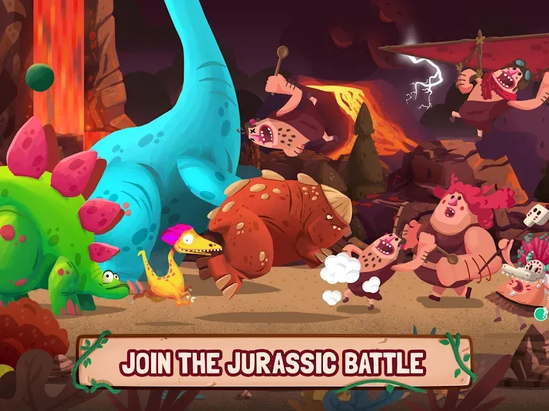 Dino Bash: Dinosaur Battle (Дино Баш) [МОД Бесконечные монеты] APK Android Screenshot 5