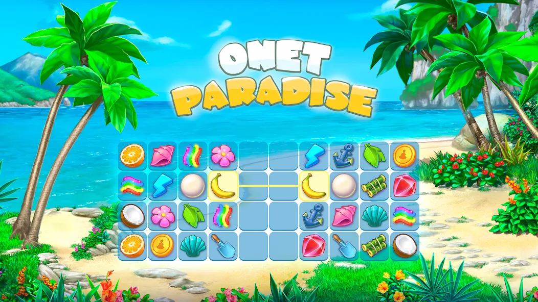 Onet Paradise: connect 2 tiles (Онет Парадайз) [МОД Mega Pack] APK Android Screenshot 1