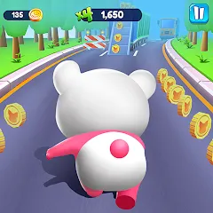 Piggy Panda Run: Fun Game [МОД Unlocked] APK Android