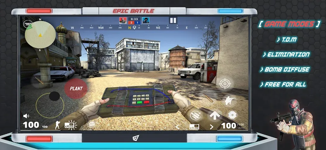 Epic Battle CS:FPS Mobile Game [МОД Много денег] APK Android Screenshot 3