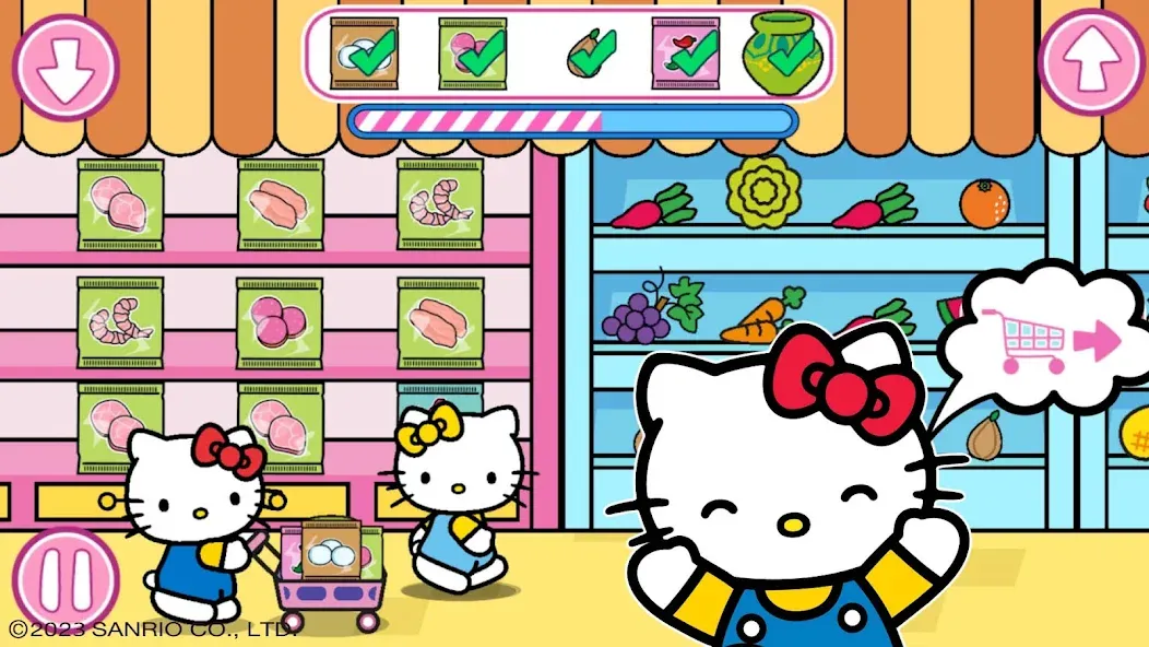 Hello Kitty: Kids Supermarket (Хеллоу Китти) [МОД Все открыто] APK Android Screenshot 2