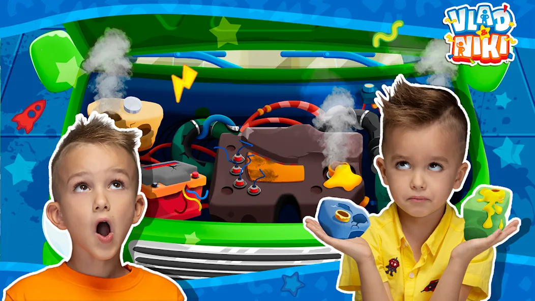 Vlad and Niki: Car Service [МОД Mega Pack] APK Android Screenshot 2